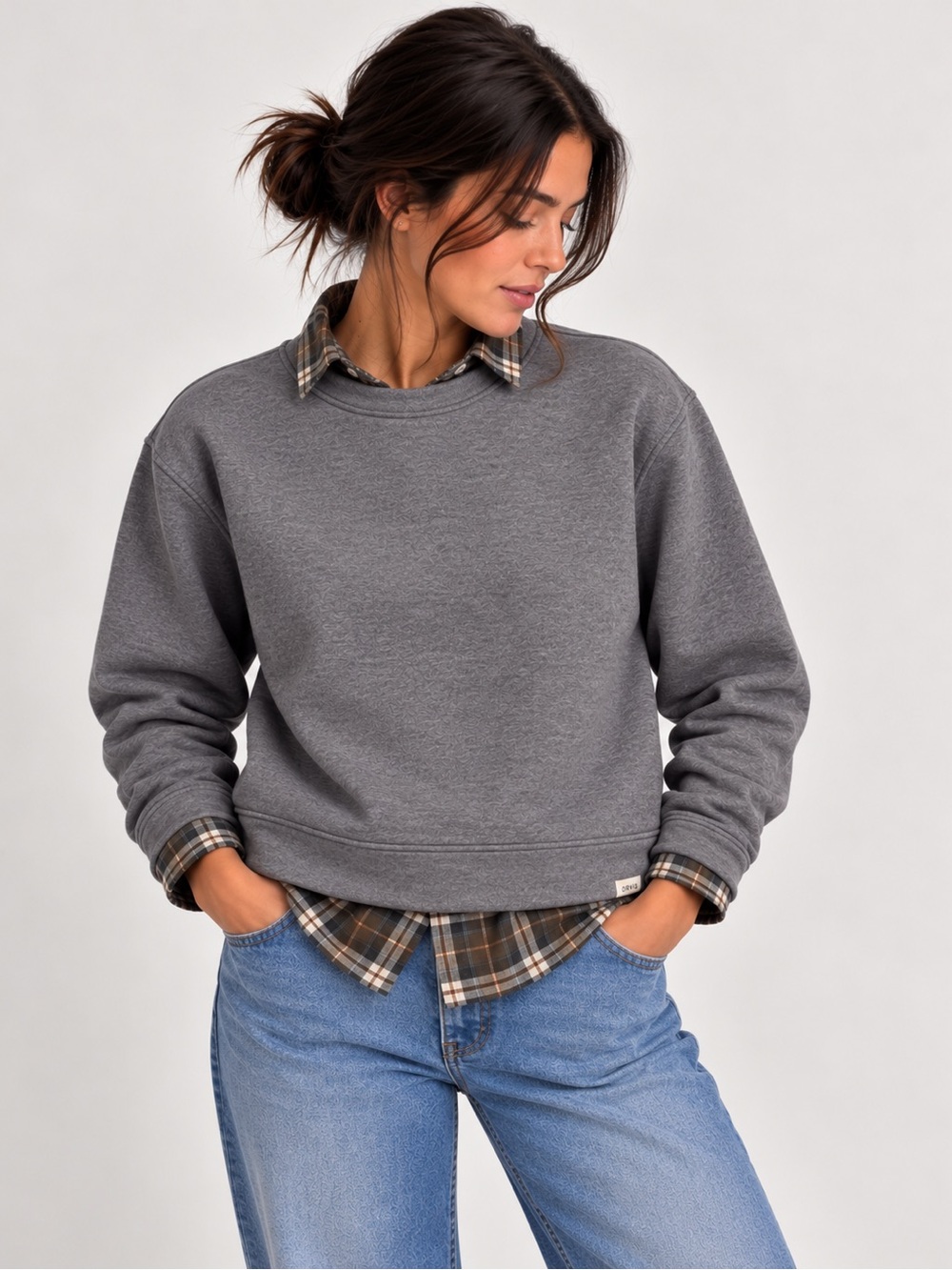 Orvis Classic Crewneck Sweatshirt | Heather Gray | Size S
